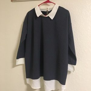 Ann Taylor Collared Blouse